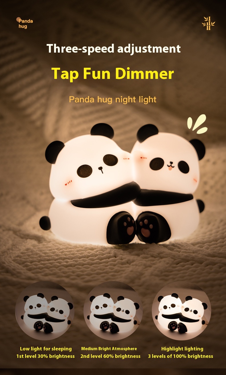 Panda Hug Small Night Lamp LED Desktop Decoration Night Light